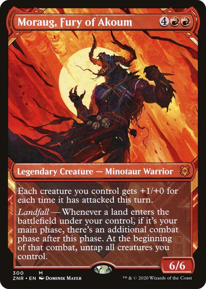 Moraug, Fury of Akoum 300/280 (Zendikar Rising)  - Showcase | Good Games Morley