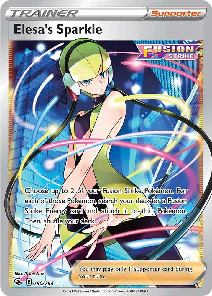 Elesas Sparkle 260/264 (SWSH08: Fusion Strike)  - Holofoil | Good Games Morley