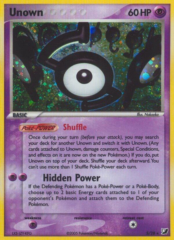 Unown S S/28 (EX Unseen Forces)  - Holofoil | Good Games Morley
