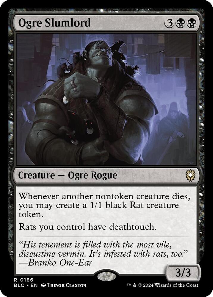 Ogre Slumlord 186 (Commander: Bloomburrow)  | Good Games Morley