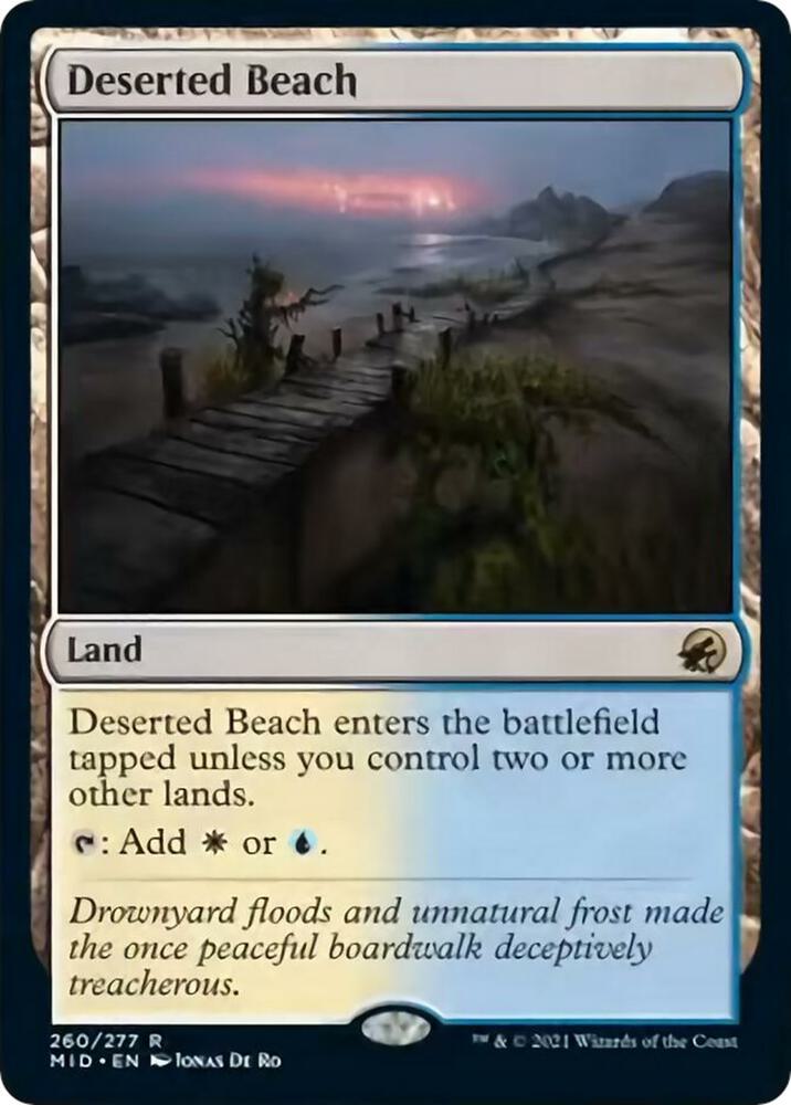 Deserted Beach 260/277 (Innistrad: Midnight Hunt)  | Good Games Morley