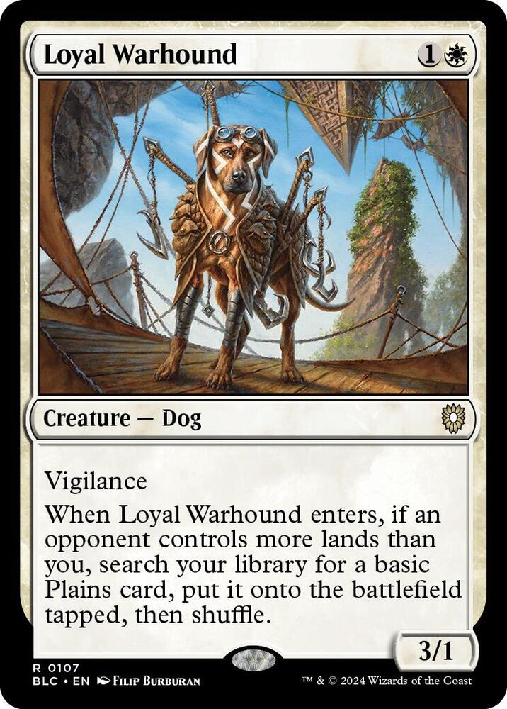 Loyal Warhound 107 (Commander: Bloomburrow)  | Good Games Morley