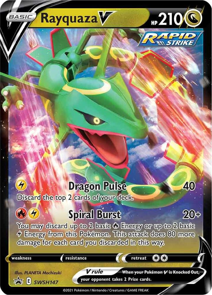 Rayquaza V SWSH147 (SWSH: Sword & Shield Promo Cards)  - Holofoil | Good Games Morley