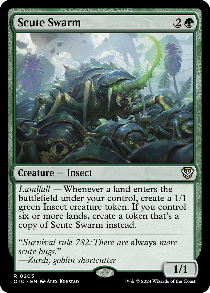 Scute Swarm 205/342 (Commander: Outlaws of Thunder Junction)  | Good Games Morley