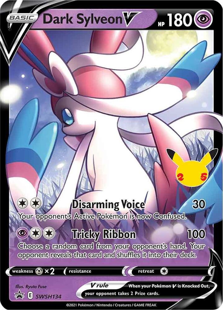 Dark Sylveon V SWSH134 (SWSH: Sword & Shield Promo Cards)  - Holofoil | Good Games Morley