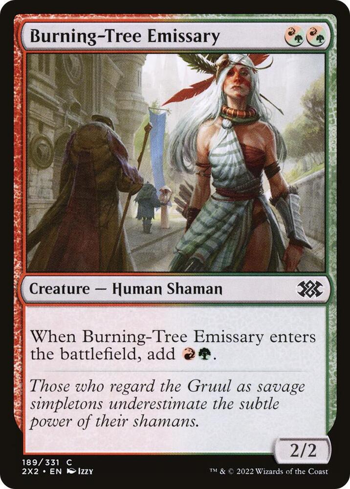 Burning Tree Emissary 189/331 (Double Masters 2022)  - Foil | Good Games Morley