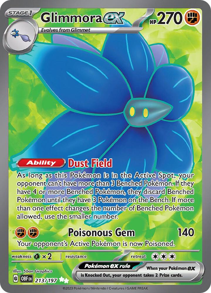 Glimmora ex 213/197 (SV03: Obsidian Flames)  - Holofoil | Good Games Morley