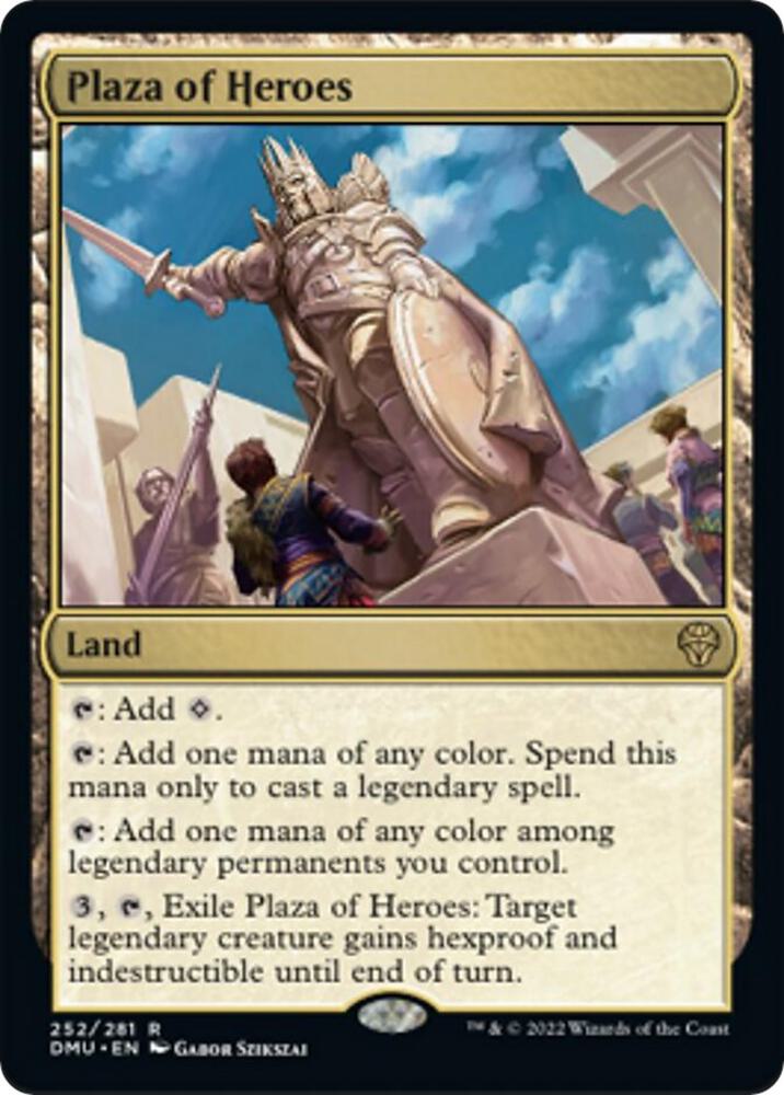 Plaza of Heroes 252 (Dominaria United)  - Foil | Good Games Morley