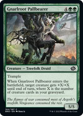 Gnarlroot Pallbearer 184/287 (The Brothers' War)  | Good Games Morley
