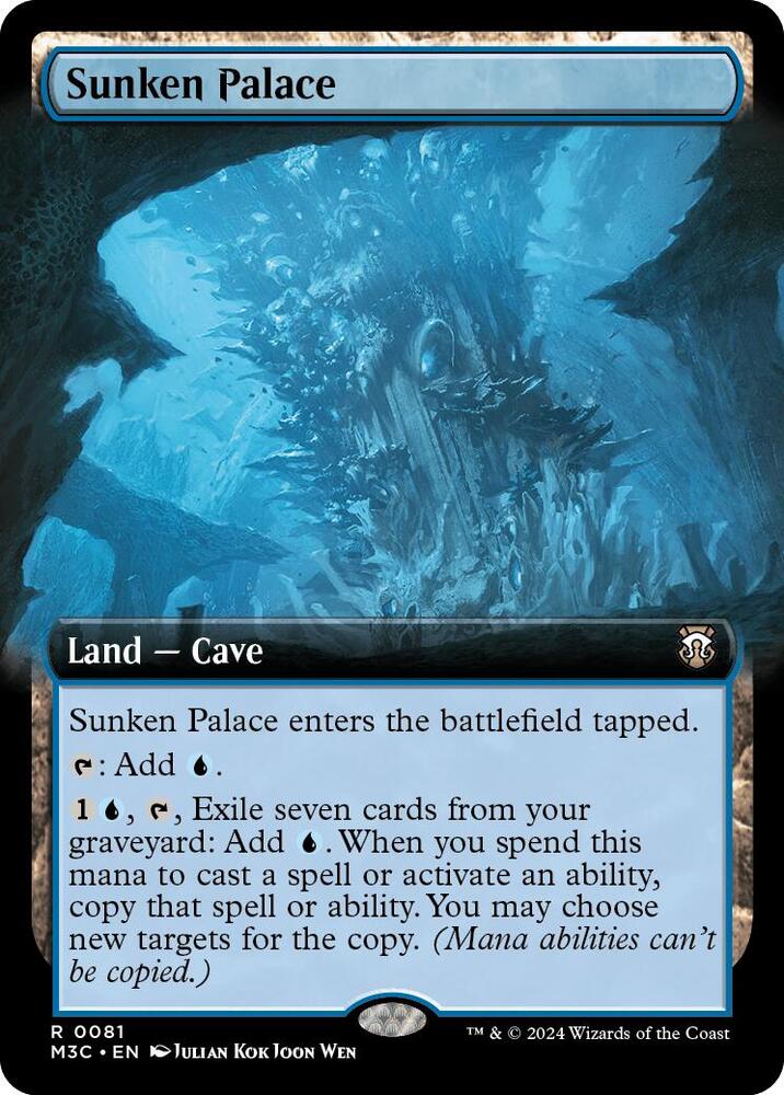 Sunken Palace 81/411 (Commander: Modern Horizons 3)  - Extended Art | Good Games Morley