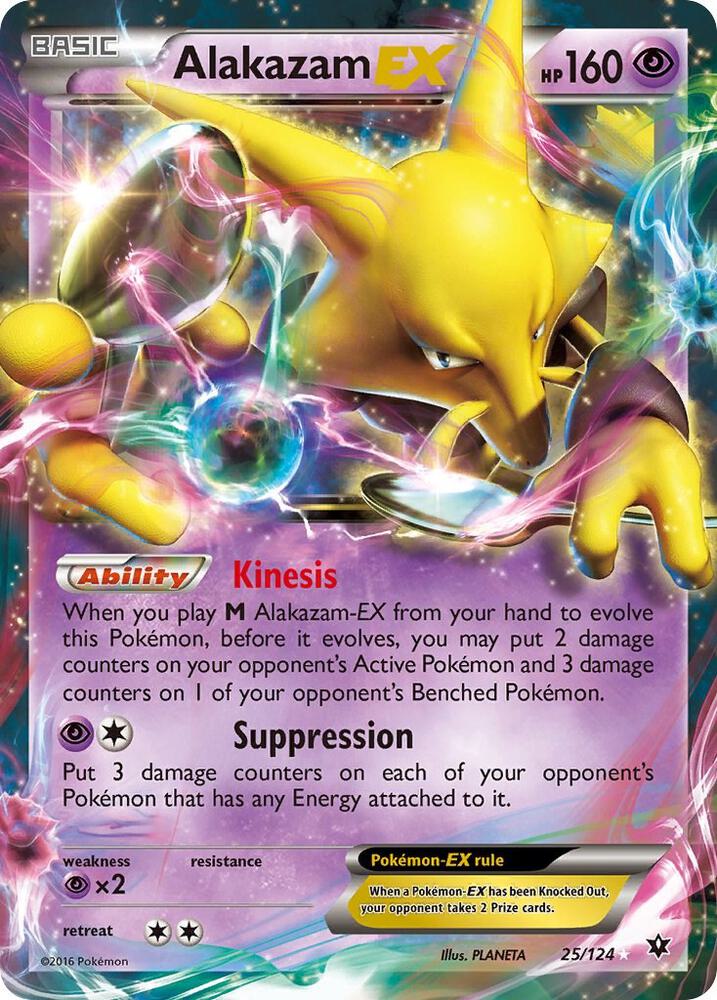 Alakazam EX 25/124 (XY - Fates Collide)  - Holofoil | Good Games Morley