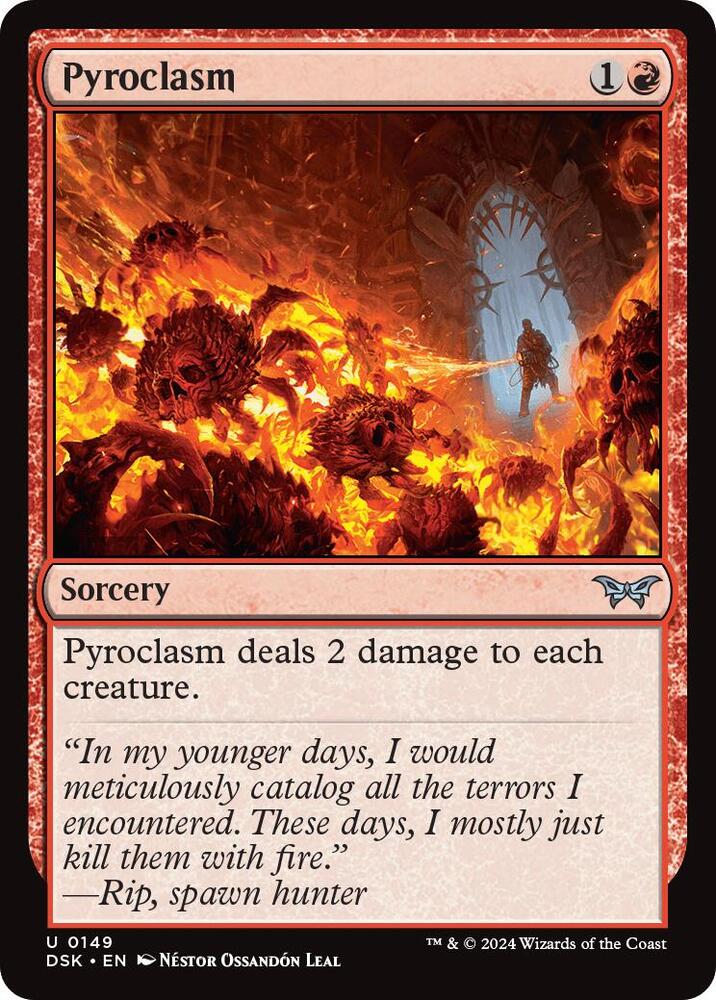 Pyroclasm 149 (Duskmourn: House of Horror)  - Foil | Good Games Morley
