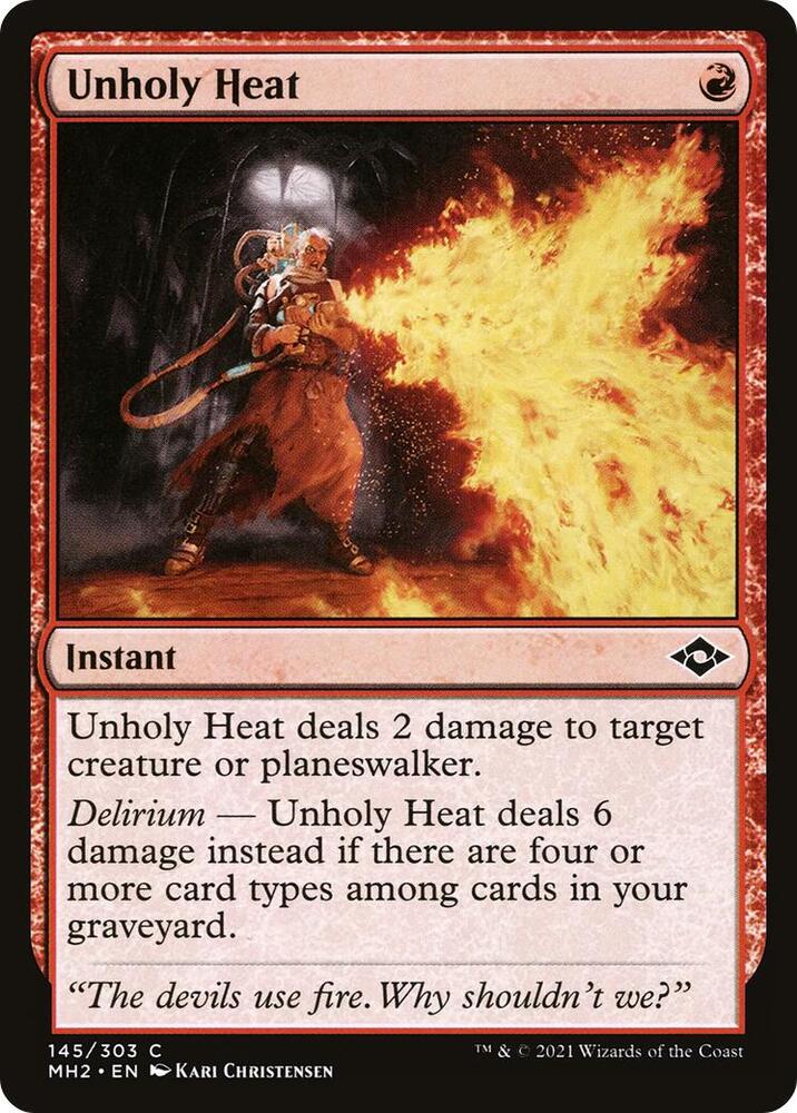 Unholy Heat 145 (Modern Horizons 2)  - Foil | Good Games Morley