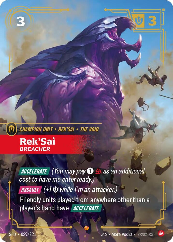 Rek'Sai - Breacher 029/221 (Spiritforged)  - Foil | Good Games Morley
