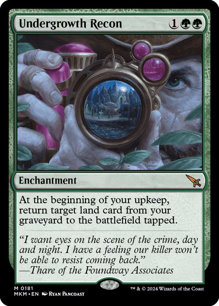Undergrowth Recon 181 (Murders at Karlov Manor)  - Foil | Good Games Morley
