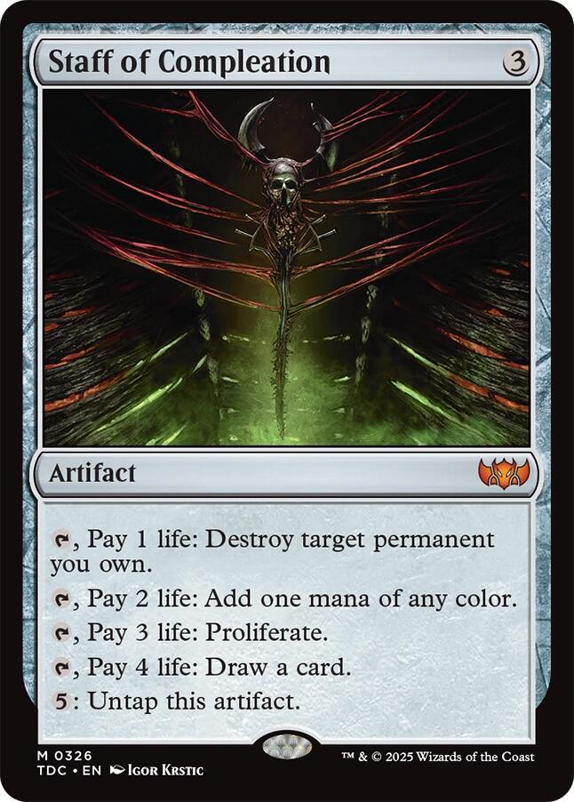 Staff of Compleation 326 (Commander: Tarkir: Dragonstorm)  | Good Games Morley