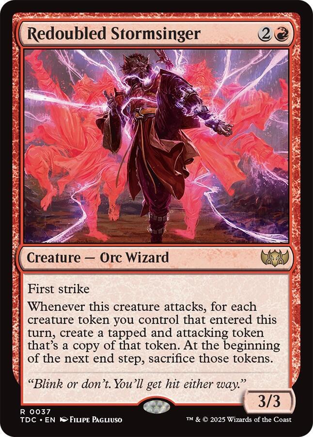 Redoubled Stormsinger 37 (Commander: Tarkir: Dragonstorm)  | Good Games Morley