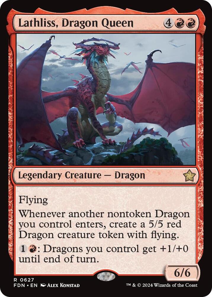 Lathliss, Dragon Queen 627/291 (Foundations)  | Good Games Morley