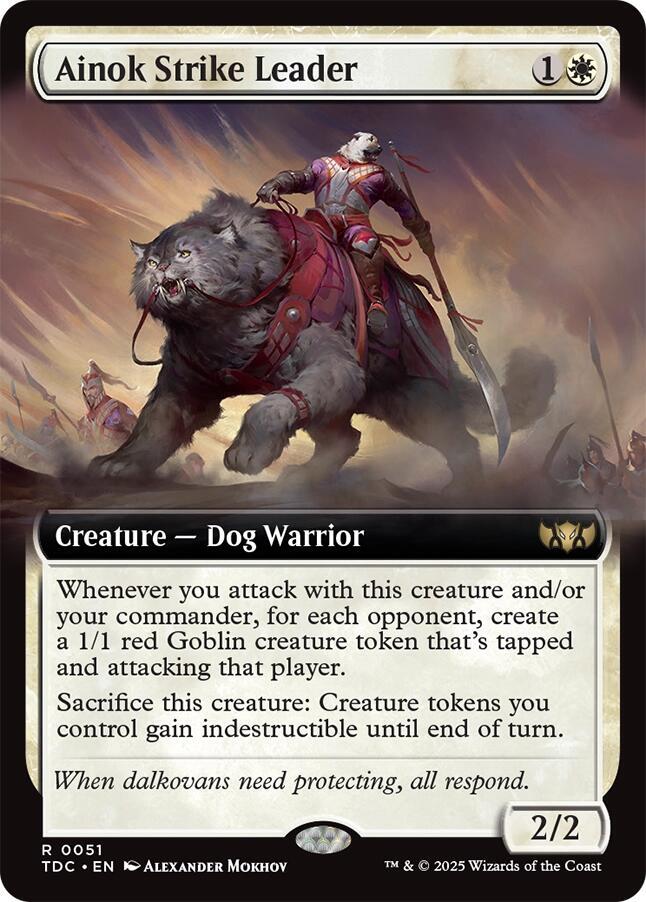 Ainok Strike Leader 51 (Commander: Tarkir: Dragonstorm)  - Extended Art | Good Games Morley