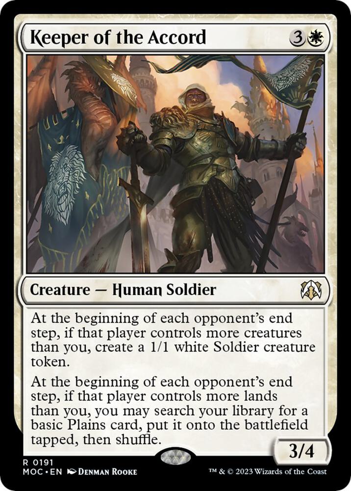 Keeper of the Accord 191/444 (Commander: March of the Machine)  | Good Games Morley