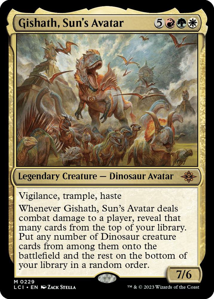 Gishath, Sun's Avatar 229/291 (The Lost Caverns of Ixalan)  - Foil | Good Games Morley