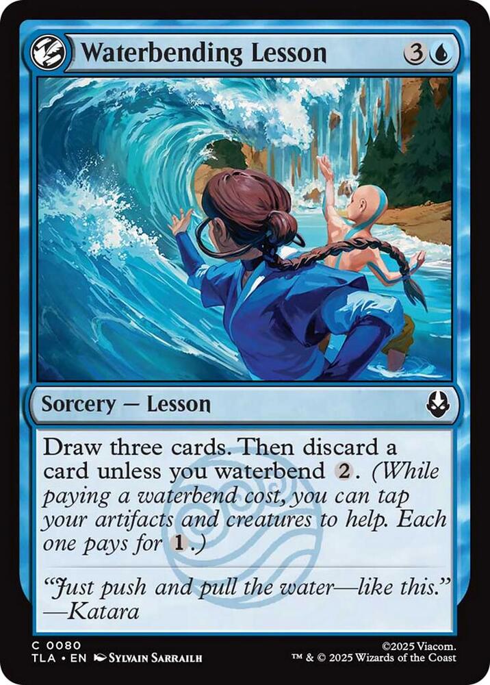 Waterbending Lesson 80/286 (Avatar: The Last Airbender)  - Foil | Good Games Morley