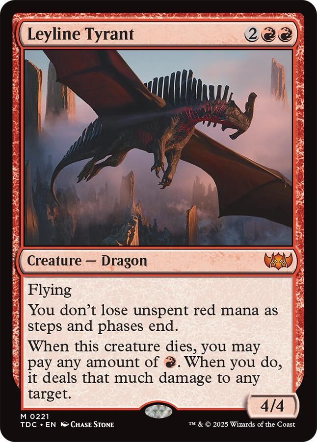 Leyline Tyrant 221 (Commander: Tarkir: Dragonstorm)  | Good Games Morley