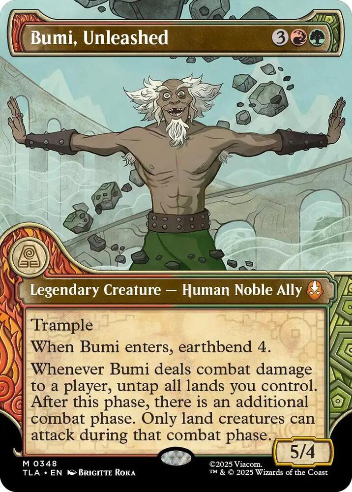 Bumi, Unleashed 348/286 (Avatar: The Last Airbender)  - Showcase Foil | Good Games Morley