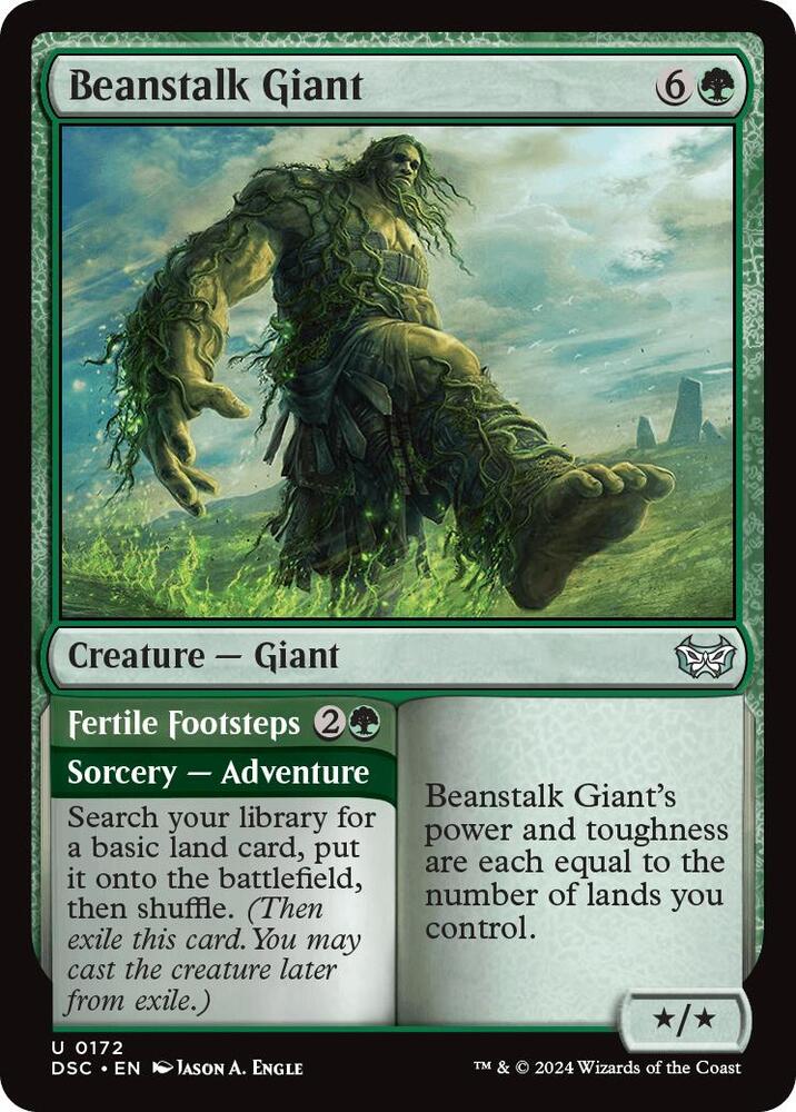 Beanstalk Giant // Fertile Footsteps 172 (Commander: Duskmourn: House of Horror)  | Good Games Morley