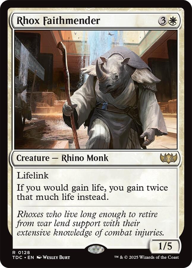 Rhox Faithmender 128 (Commander: Tarkir: Dragonstorm)  | Good Games Morley