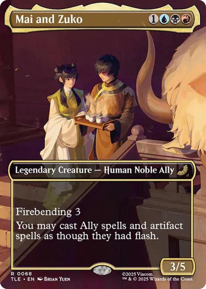 Mai and Zuko  68/317 (Avatar: The Last Airbender: Eternal-Legal)  - Borderless | Good Games Morley