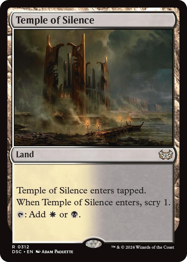 Temple of Silence 312 (Commander: Duskmourn: House of Horror)  | Good Games Morley