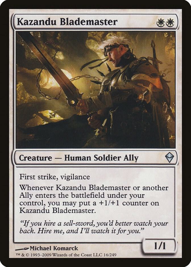 Kazandu Blademaster 16 (Zendikar)  | Good Games Morley