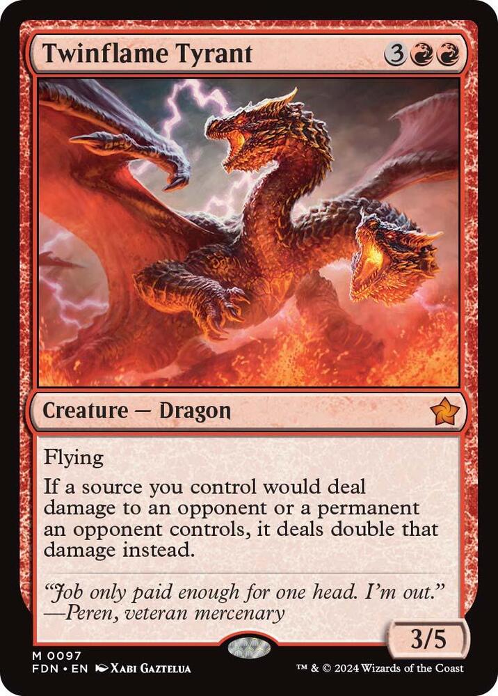 Twinflame Tyrant 97/291 (Foundations)  | Good Games Morley