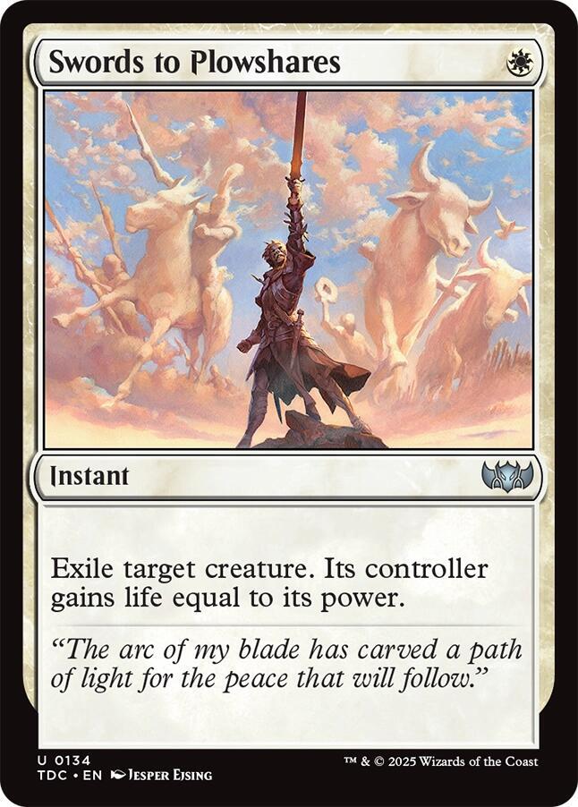 Swords to Plowshares 134 (Commander: Tarkir: Dragonstorm)  | Good Games Morley