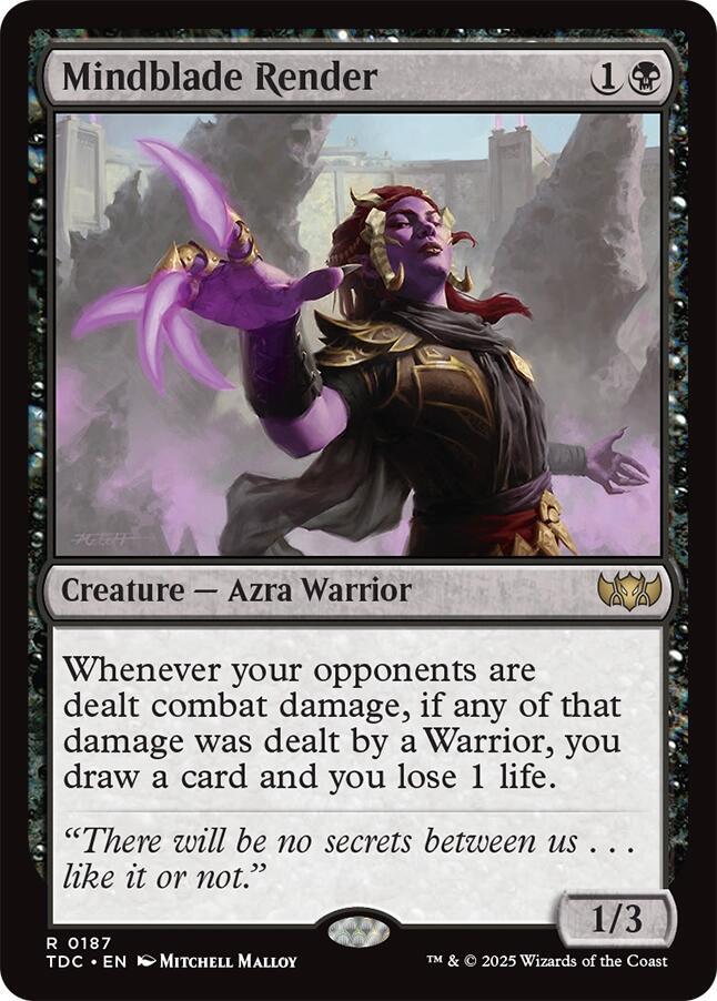 Mindblade Render 187 (Commander: Tarkir: Dragonstorm)  | Good Games Morley