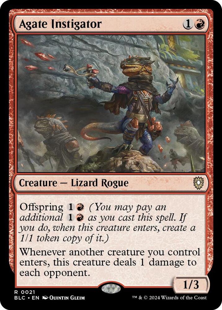Agate Instigator 21 (Commander: Bloomburrow)  | Good Games Morley