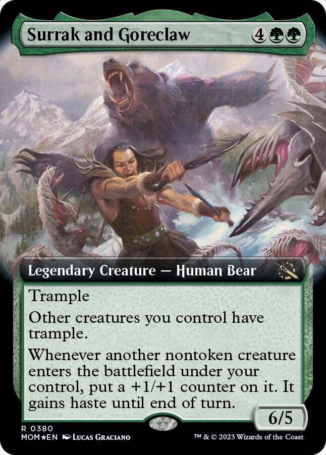 Surrak and Goreclaw 380/291 (March of the Machine)  - Extended Art | Good Games Morley