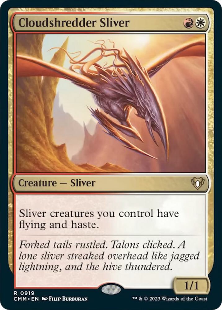 Cloudshredder Sliver 919/451 (Commander Masters)  | Good Games Morley