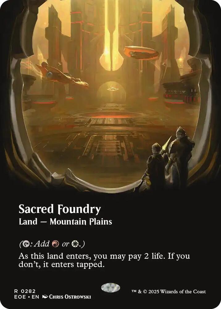 Sacred Foundry  282 (Edge of Eternities)  - Borderless | Good Games Morley