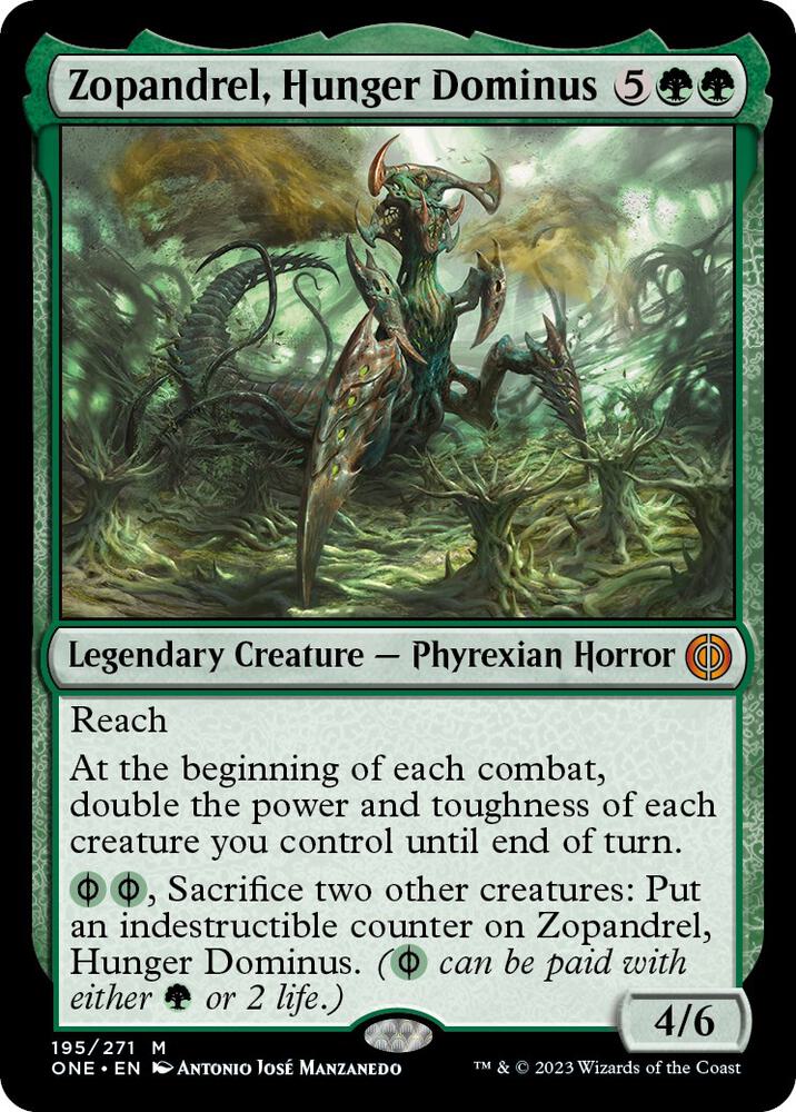 Zopandrel, Hunger Dominus 195 (Phyrexia: All Will Be One)  | Good Games Morley
