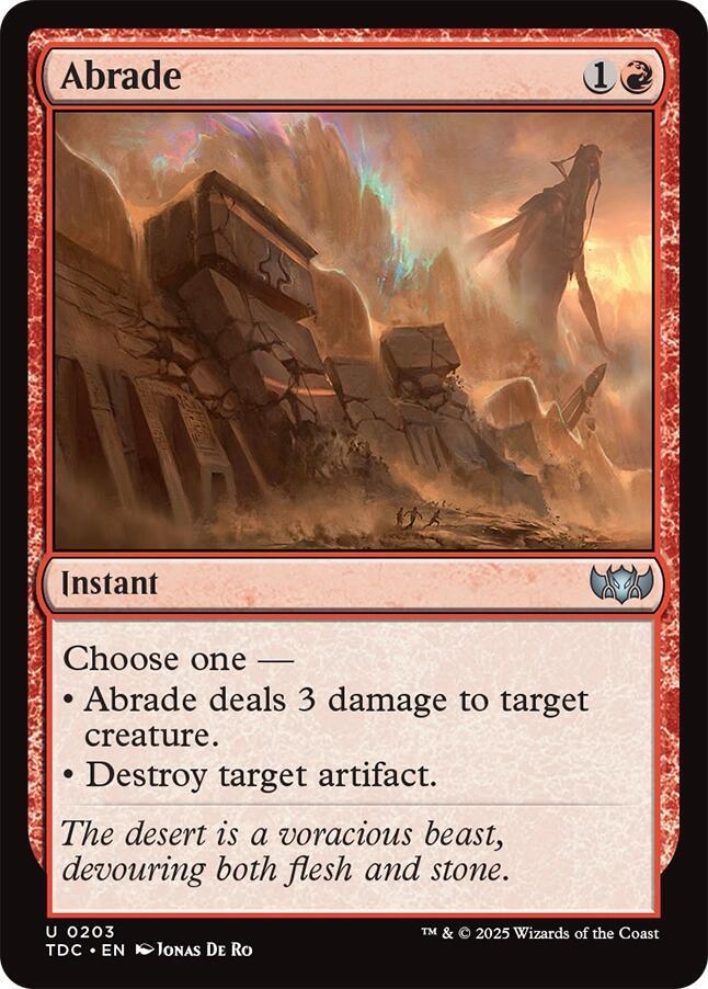 Abrade 203 (Commander: Tarkir: Dragonstorm)  | Good Games Morley