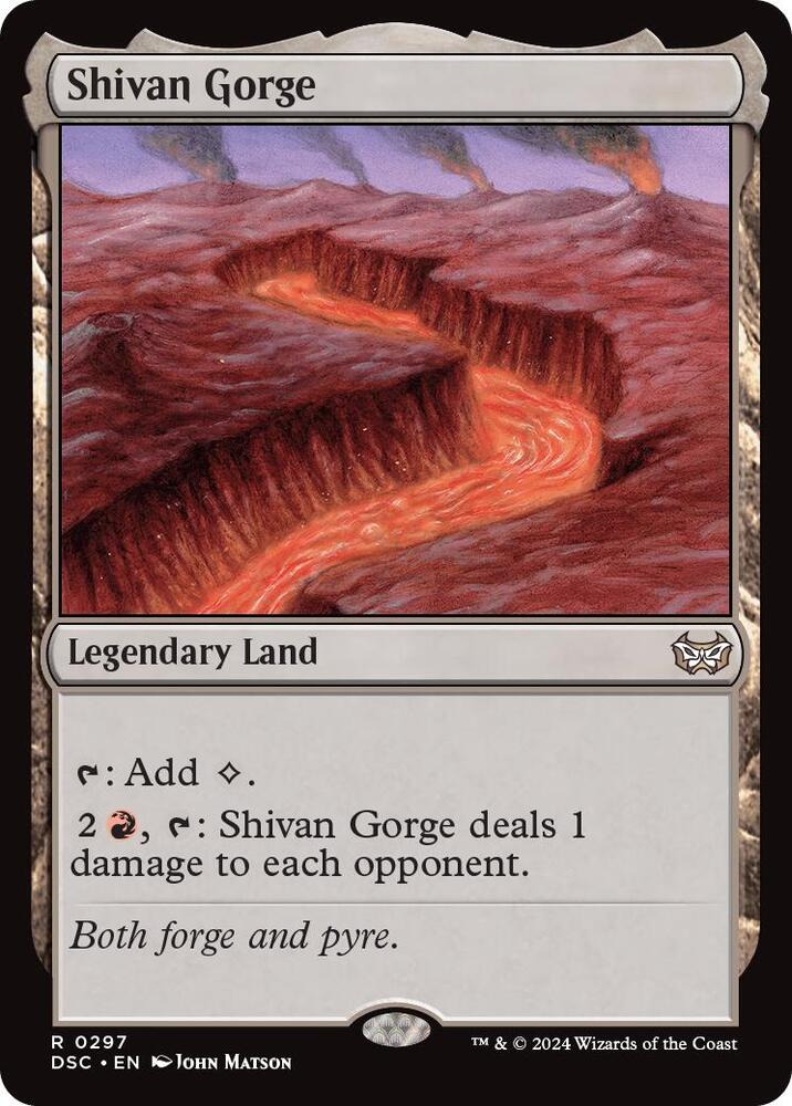 Shivan Gorge 297/40 (Commander: Duskmourn: House of Horror)  | Good Games Morley