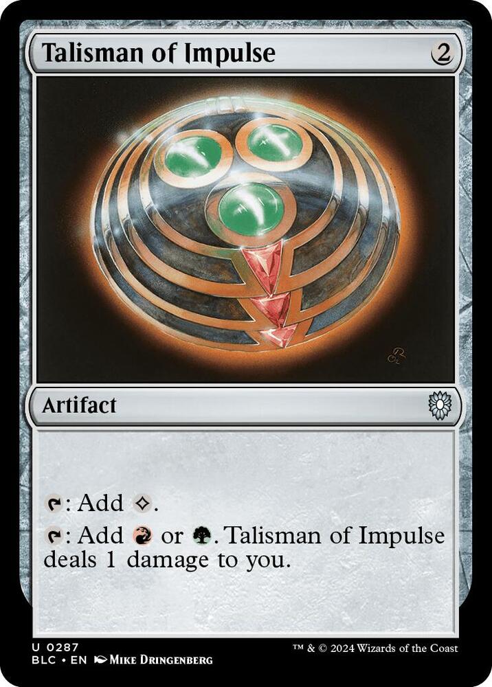 Talisman of Impulse 287 (Commander: Bloomburrow)  | Good Games Morley
