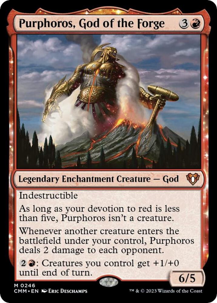 Purphoros, God of the Forge 246/451 (Commander Masters)  | Good Games Morley