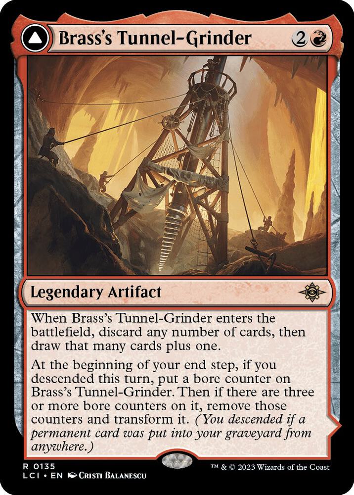 Brass's Tunnel-Grinder // Tecutlan, the Searing Rift 135/291 (The Lost Caverns of Ixalan)  | Good Games Morley