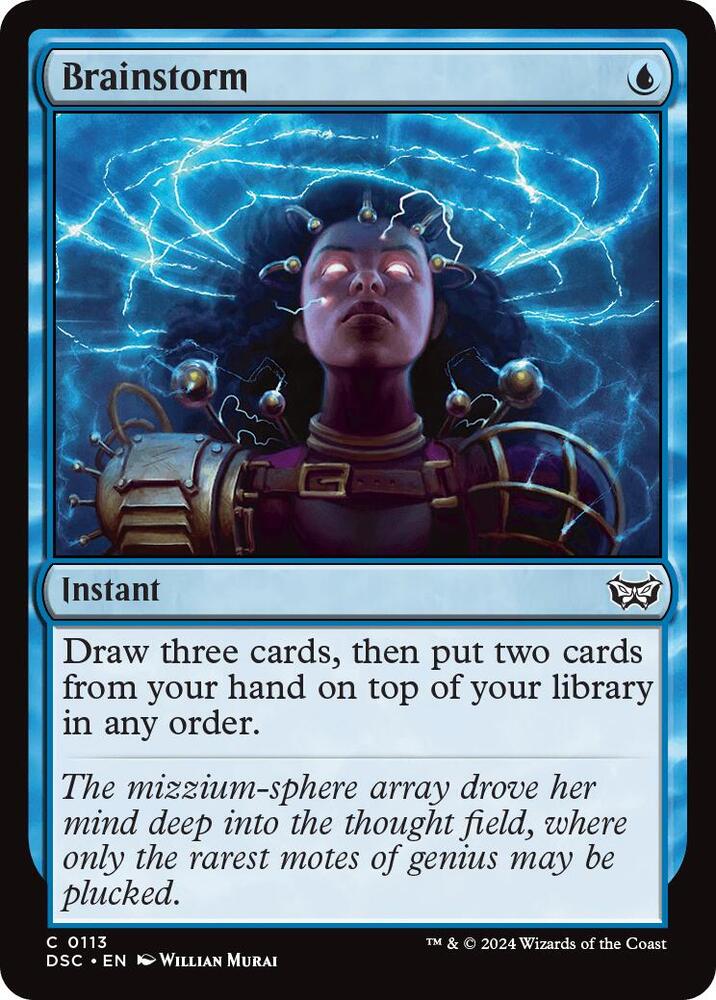 Brainstorm 113/40 (Commander: Duskmourn: House of Horror)  | Good Games Morley