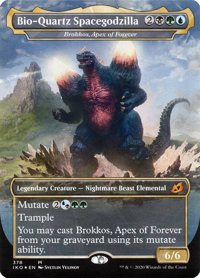 Bio-Quartz Spacegodzilla - Brokkos, Apex of Forever 378/274 (Ikoria: Lair of Behemoths)  - Foil | Good Games Morley