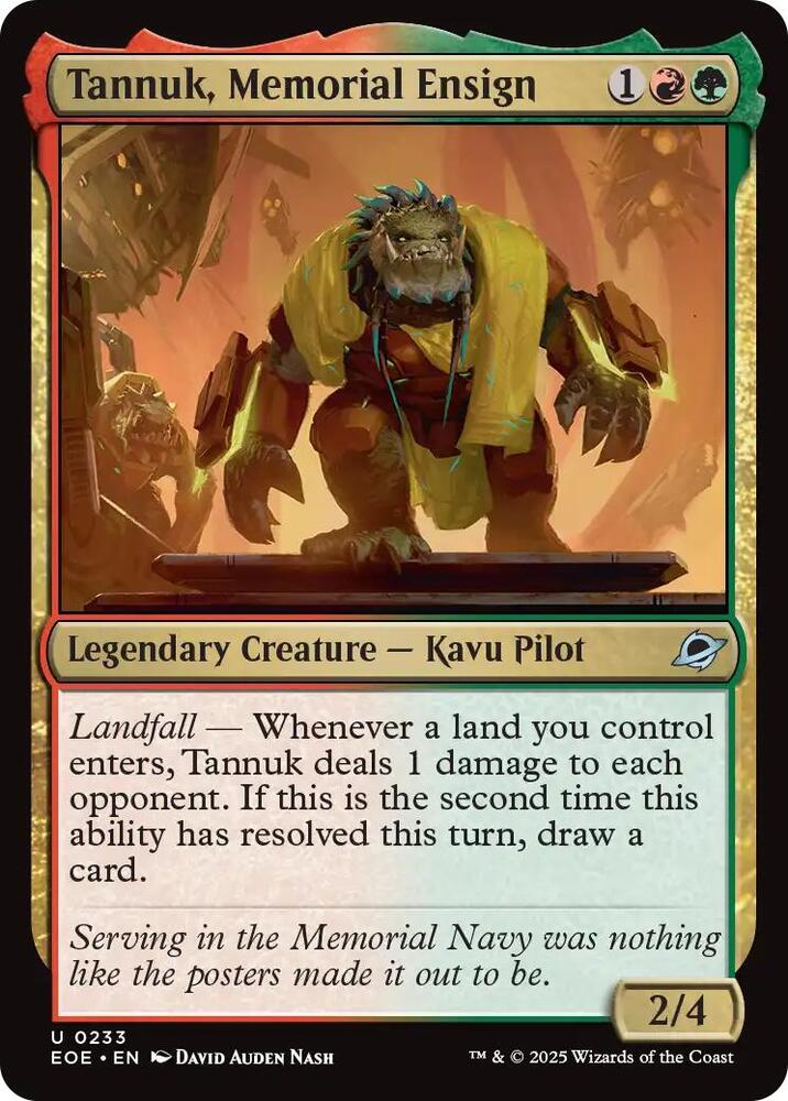 Tannuk, Memorial Ensign 233 (Edge of Eternities)  | Good Games Morley