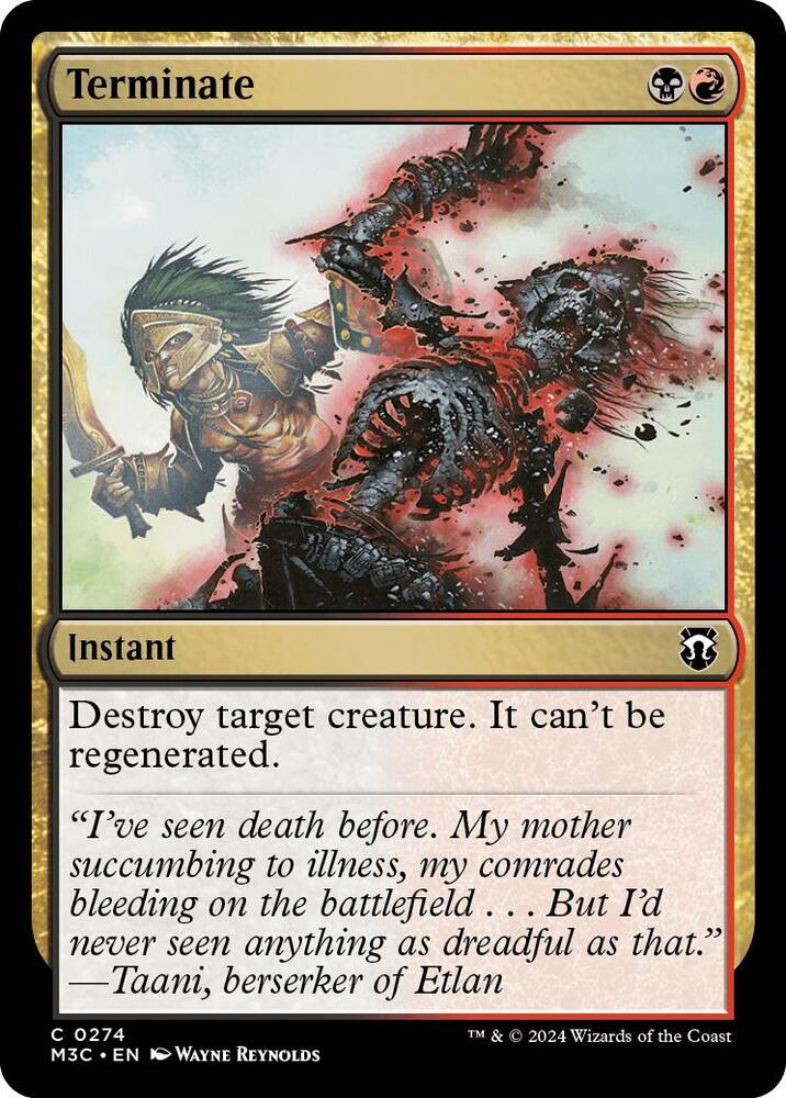 Terminate 274/411 (Commander: Modern Horizons 3)  | Good Games Morley